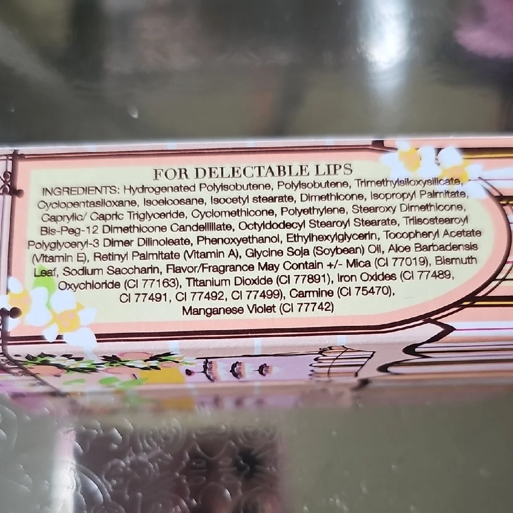 NIB Jaqua Beauty Peach Parfait Lip Whip Lip Gloss Peach Scented With Shimmer